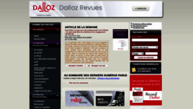 What Dalloz-revues.fr website looked like in 2022 (1 year ago)