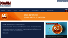 What Dgaum.de website looked like in 2022 (2 years ago)