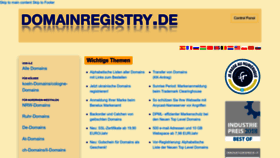 What Domainregistry.de website looked like in 2022 (1 year ago)