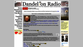 What Dandelionradio.com website looked like in 2022 (1 year ago)