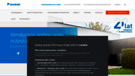What Daikin.pl website looked like in 2022 (1 year ago)