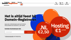 What Domein-registreren.nl website looked like in 2022 (1 year ago)