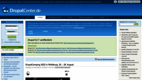 What Drupalcenter.de website looked like in 2022 (1 year ago)