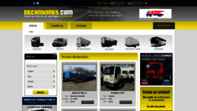 What Decamiones.com website looked like in 2022 (1 year ago)