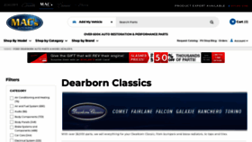 What Dearbornclassics.com website looked like in 2022 (1 year ago)
