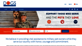 What Dogsondeployment.org website looked like in 2022 (1 year ago)