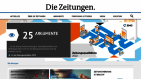 What Die-zeitungen.de website looked like in 2022 (1 year ago)