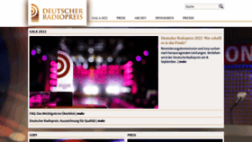What Deutscher-radiopreis.de website looked like in 2022 (1 year ago)