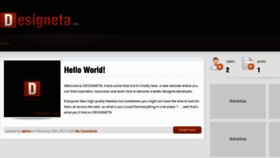 What Designeta.com website looked like in 2011 (13 years ago)