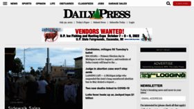 What Dailypress.net website looked like in 2022 (1 year ago)