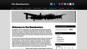 What Dambusters.org.uk website looked like in 2022 (1 year ago)