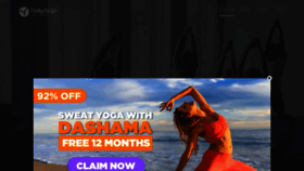 What Dailyyoga.com website looked like in 2022 (1 year ago)