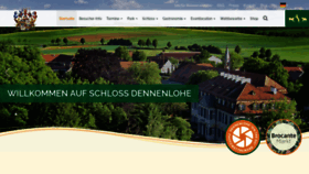 What Dennenlohe.de website looked like in 2022 (1 year ago)