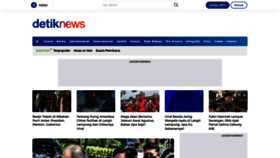 What Detiknews.com website looked like in 2022 (1 year ago)