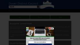 What Dover.gov.uk website looked like in 2022 (1 year ago)