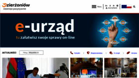 What Dzierzoniow.pl website looked like in 2022 (1 year ago)