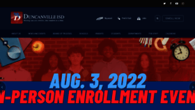 What Duncanvilleisd.org website looked like in 2022 (1 year ago)