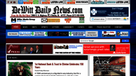 What Dewittdailynews.com website looked like in 2022 (1 year ago)