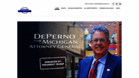 What Depernolaw.com website looked like in 2022 (1 year ago)