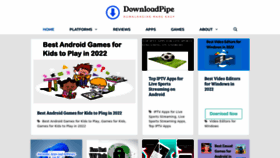 What Downloadpipe.com website looked like in 2022 (1 year ago)