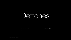 What Deftones.com website looked like in 2022 (1 year ago)