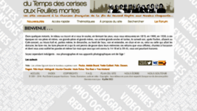 What Dutempsdescerisesauxfeuillesmortes.net website looked like in 2022 (3 years ago)