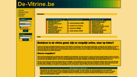 What De-vitrine.be website looked like in 2022 (1 year ago)