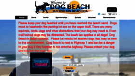 What Dogbeach.org website looked like in 2022 (1 year ago)