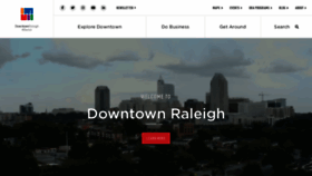 What Downtownraleigh.org website looked like in 2022 (1 year ago)