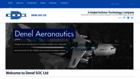 What Denel.co.za website looked like in 2022 (1 year ago)