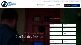 What Dogtrainingelite.com website looked like in 2022 (1 year ago)