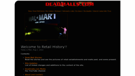 What Deadmalls.com website looked like in 2022 (2 years ago)