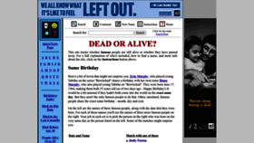 What Deadoraliveinfo.com website looked like in 2022 (1 year ago)