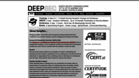 What Deepsec.net website looked like in 2022 (1 year ago)