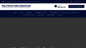 What Doverpolice.org website looked like in 2022 (1 year ago)