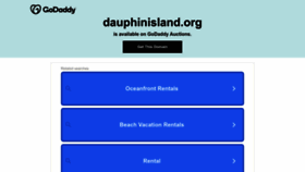 What Dauphinisland.org website looked like in 2022 (1 year ago)