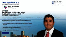 What Drdeanpapaliodis.com website looked like in 2022 (3 years ago)