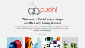 What Duoh.com website looked like in 2022 (1 year ago)