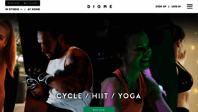 What Digmefitness.com website looked like in 2022 (1 year ago)