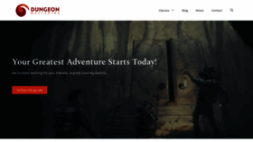 What Dungeonmastering.com website looked like in 2022 (1 year ago)