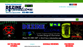 What Dezineline.com website looked like in 2022 (1 year ago)