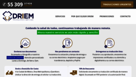 What Driem.com.mx website looked like in 2022 (1 year ago)