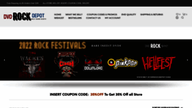 What Dvdrockdepot.com website looked like in 2022 (1 year ago)