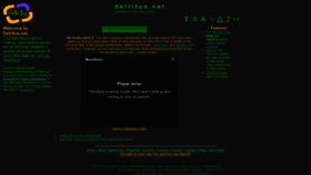 What Detritus.net website looked like in 2022 (1 year ago)