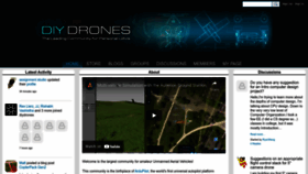 What Diydrones.com website looked like in 2022 (1 year ago)