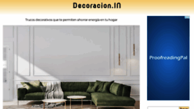 What Decoracion.in website looked like in 2022 (1 year ago)