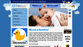 What Diaperfund.org website looked like in 2022 (1 year ago)