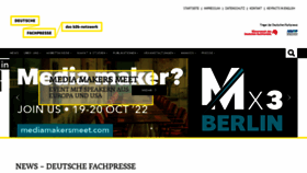 What Deutsche-fachpresse.de website looked like in 2022 (1 year ago)