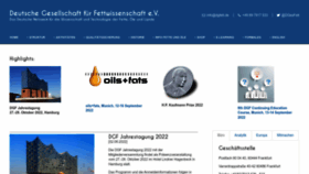 What Dgfett.de website looked like in 2022 (1 year ago)