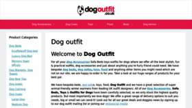 What Dogoutfit.co.uk website looked like in 2022 (1 year ago)